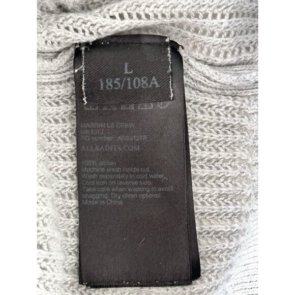 All Saints Gray Crew Neck Sweater - Picture 5 of 5